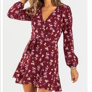 Francesca’s Floral Godet Dress